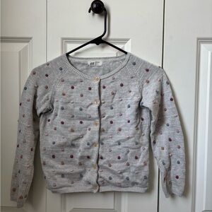 H&M Multicolor Polka Dot Cardigan